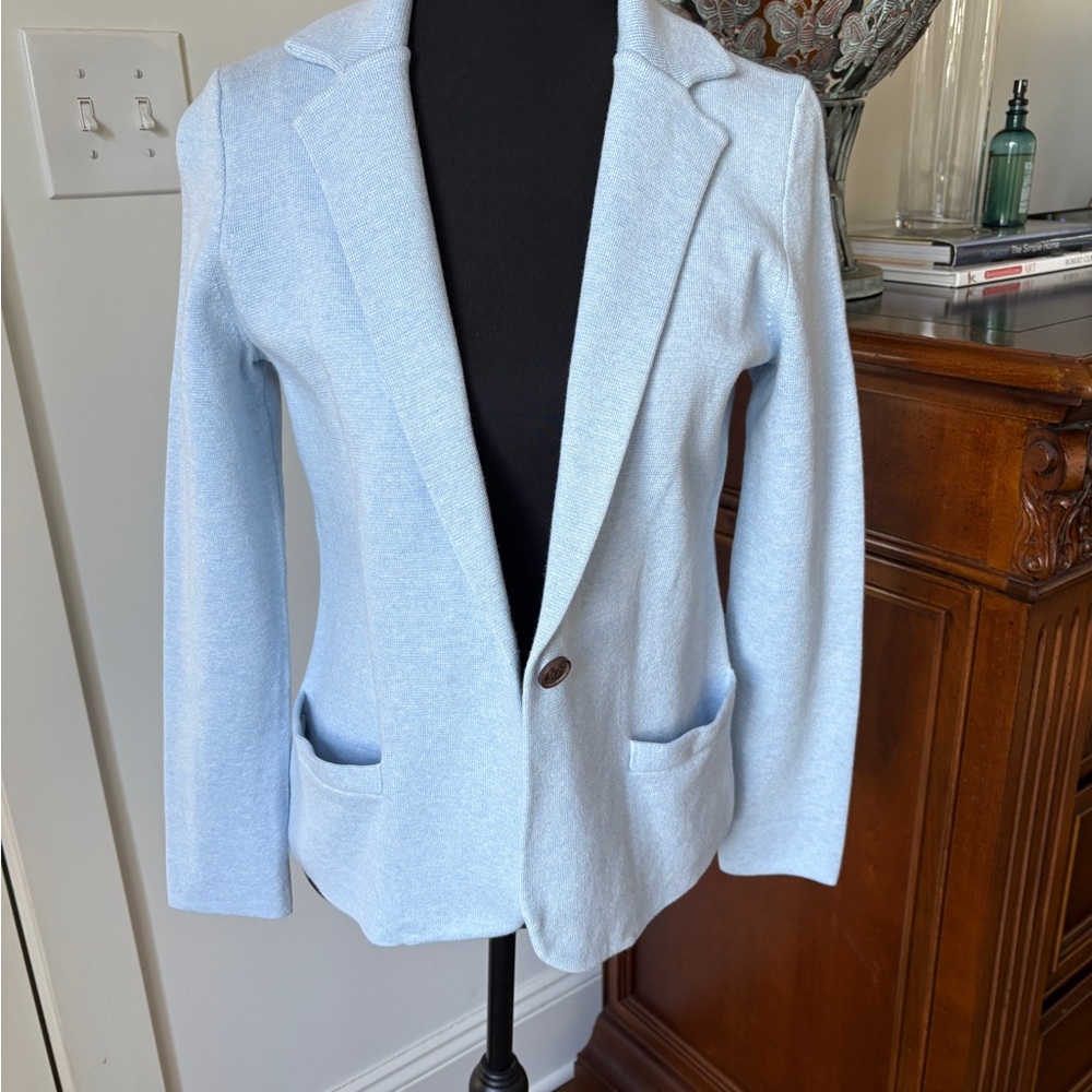 J. Crew Sky Blue Cotton Sweater